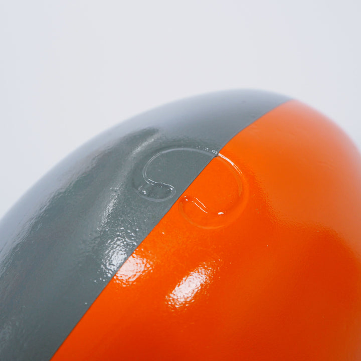 Abstract Sculpture S9 Orange and Grey Paint Limited Edition 1/1 - bright stem