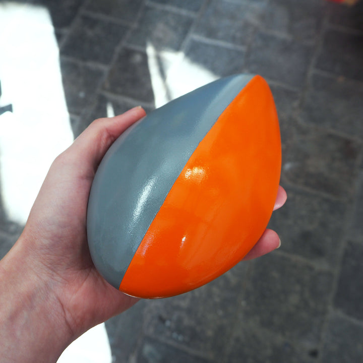 Abstract Sculpture S9 Orange and Grey Paint Limited Edition 1/1 - bright stem