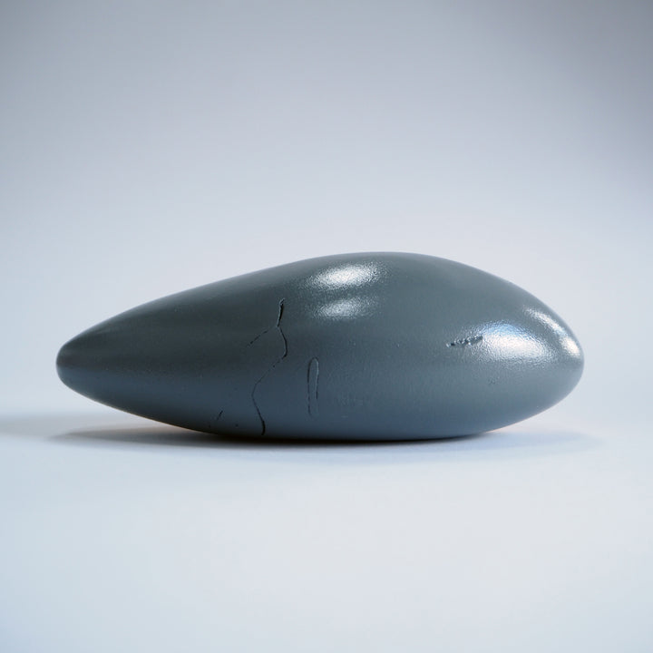 Abstract Sculpture S8.1 Pinewood with Grey Paint Limited Edition 1/1 - bright stem
