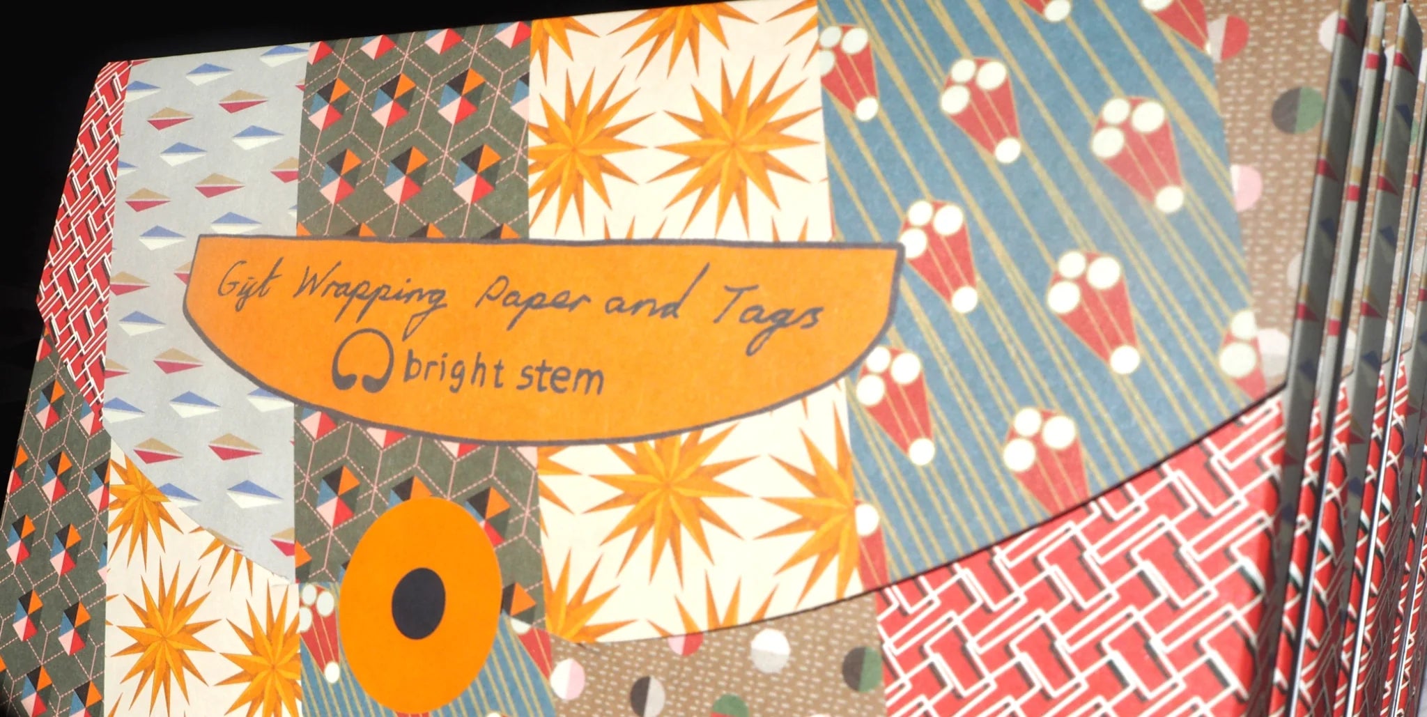 Mixed Packs of Wrapping Paper – bright stem