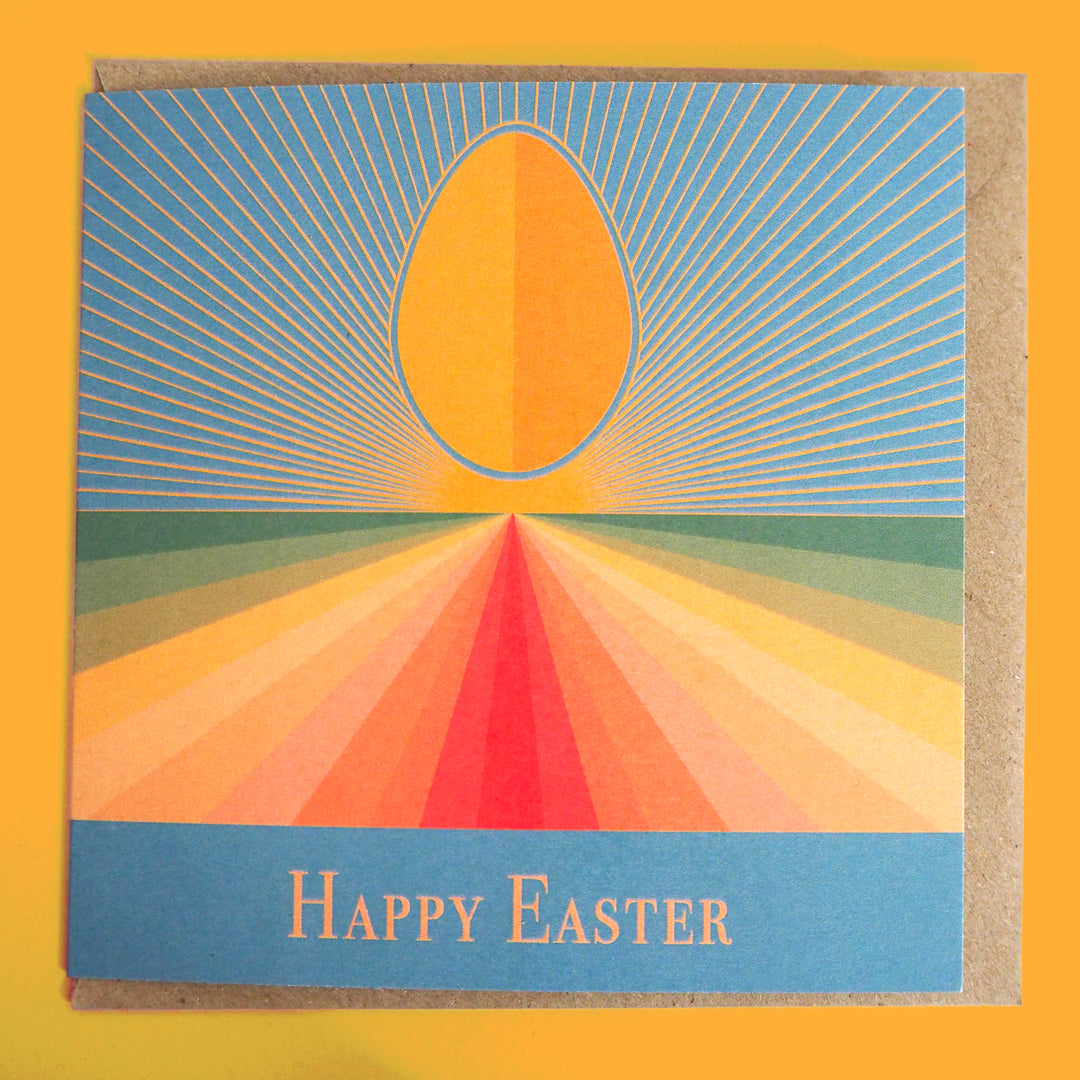 Bright Stem Happy Easter Greeting Card Easter is all about renewal and the on set of spring its fresh its bright and its full of hope. Which is what I've tried to encapsulate in this design with the yellow egg. 
