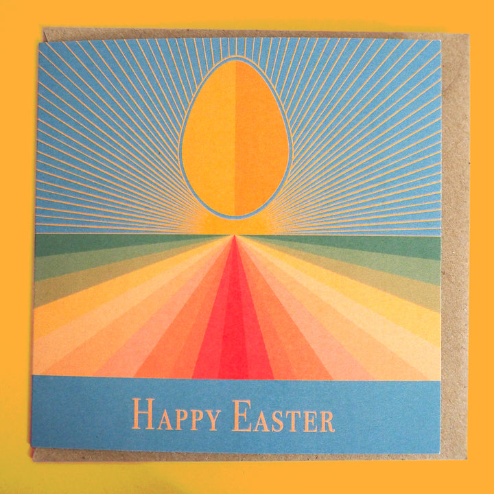 Bright Stem Happy Easter Greeting Card Easter is all about renewal and the on set of spring its fresh its bright and its full of hope. Which is what I've tried to encapsulate in this design with the yellow egg. 