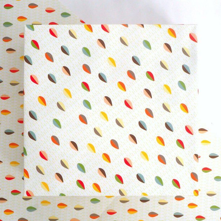 Recyclable Gift Wrapping Paper Featuring Multicoloured Geometric Abstract Pattern
