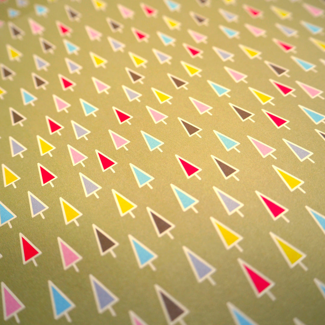 Recyclable Christmas Wrapping Paper Gift Wrap Folded Sheets and Tags Multipack (Twelve Pack)
