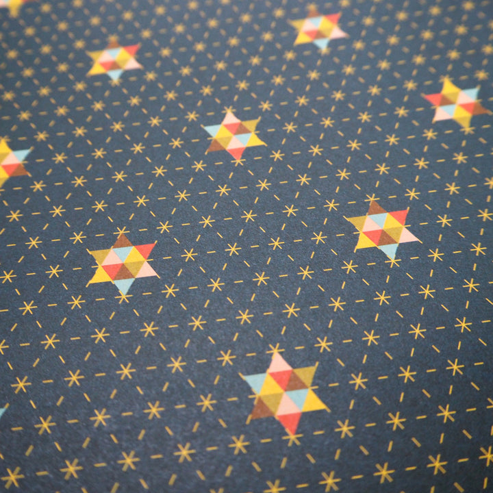 Bright Stem Recyclable Christmas Wrapping Paper Gift Wrap Folded (6) Sheets and Tags Mixed Pack - bright stem