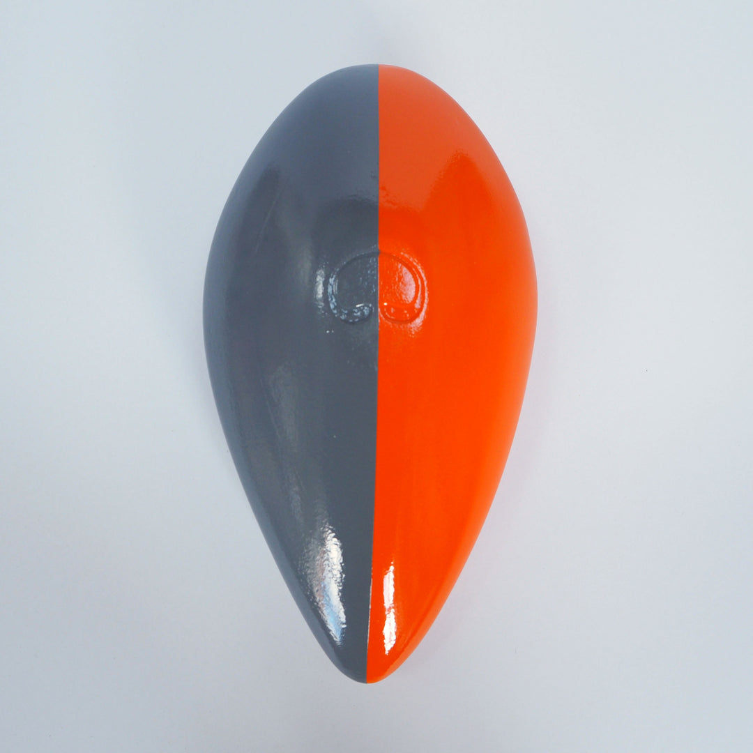 Abstract Sculpture S9 Orange and Grey Paint Limited Edition 1/1 - bright stem
