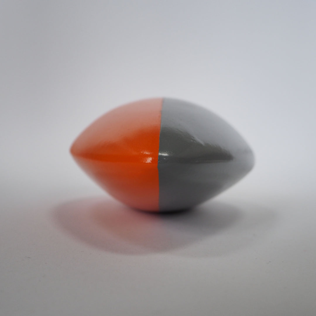 Abstract Sculpture S9 Orange and Grey Paint Limited Edition 1/1 - bright stem