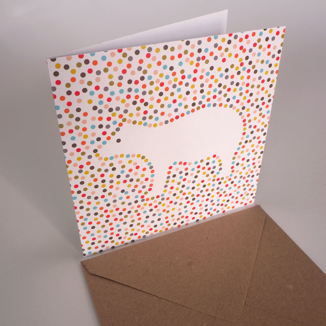 Bright Stem Recyclable, Recycled Greeting Card, kids, childrens, bear,